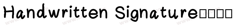 Handwritten Signature字体转换